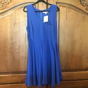 Royal Blue Travel Fit/Flare Dress sz 16